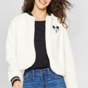 Mickey Mouse White Cardigan Size small